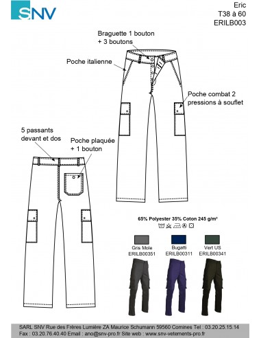 PANTALON ERIC (POLYCOTON)