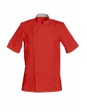 VESTE COOKIE MC (POLYCOTON) : Couleur:Rouge