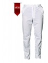 PANTALON PIERRE (R-POLYCOTON) : Couleur:Blanc