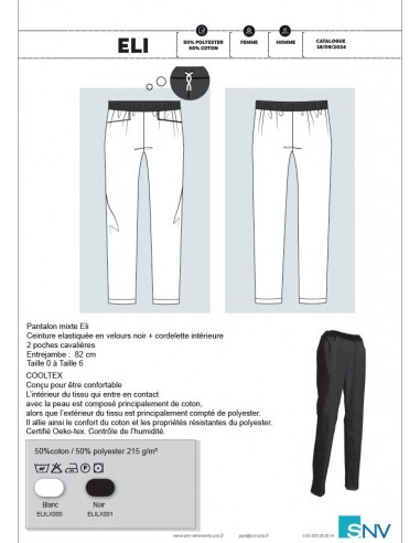 PANTALON ELI 50%P/50%C