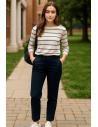 PANTALON CHINO BLAIR (PVE) : Couleur:Marine