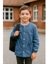 UNIFORME ENFANT MARCUS (POLYCOTON) : Couleur:chambray bugatti