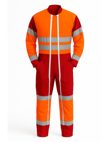 COMBINAISON HV orange fluo (CLASS II)