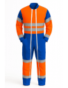 COMBINAISON HV orange fluo (CLASS II) : Couleur:Bleu roi