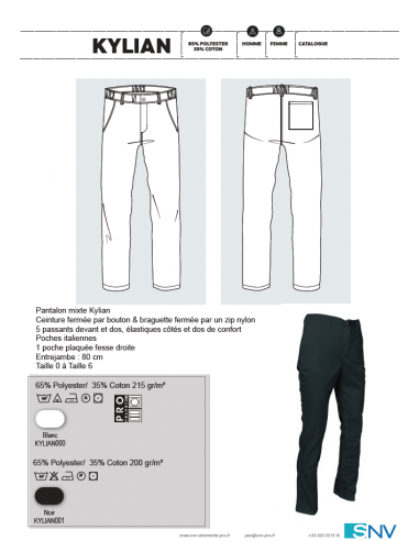 PANTALON KYLIAN (POLYCOTON)