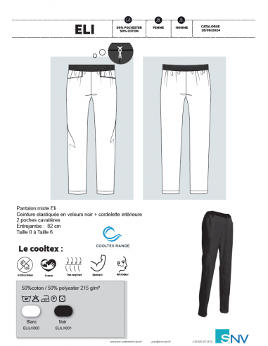 PANTALON ELI 50%P/50%C