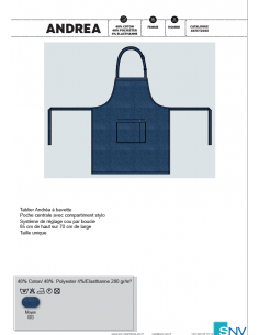 copy of TABLIER ANDREA P/C