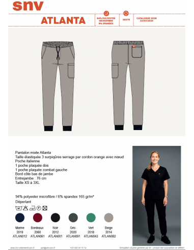 Pantalon ATLANTA (STRETCH PE)