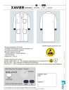 BLOUSE XAVIER ANTISTATIQUE ML (POLYESTER) : Couleur:Marine