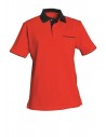 POLO SASHA (COTON) : Couleur:Rouge